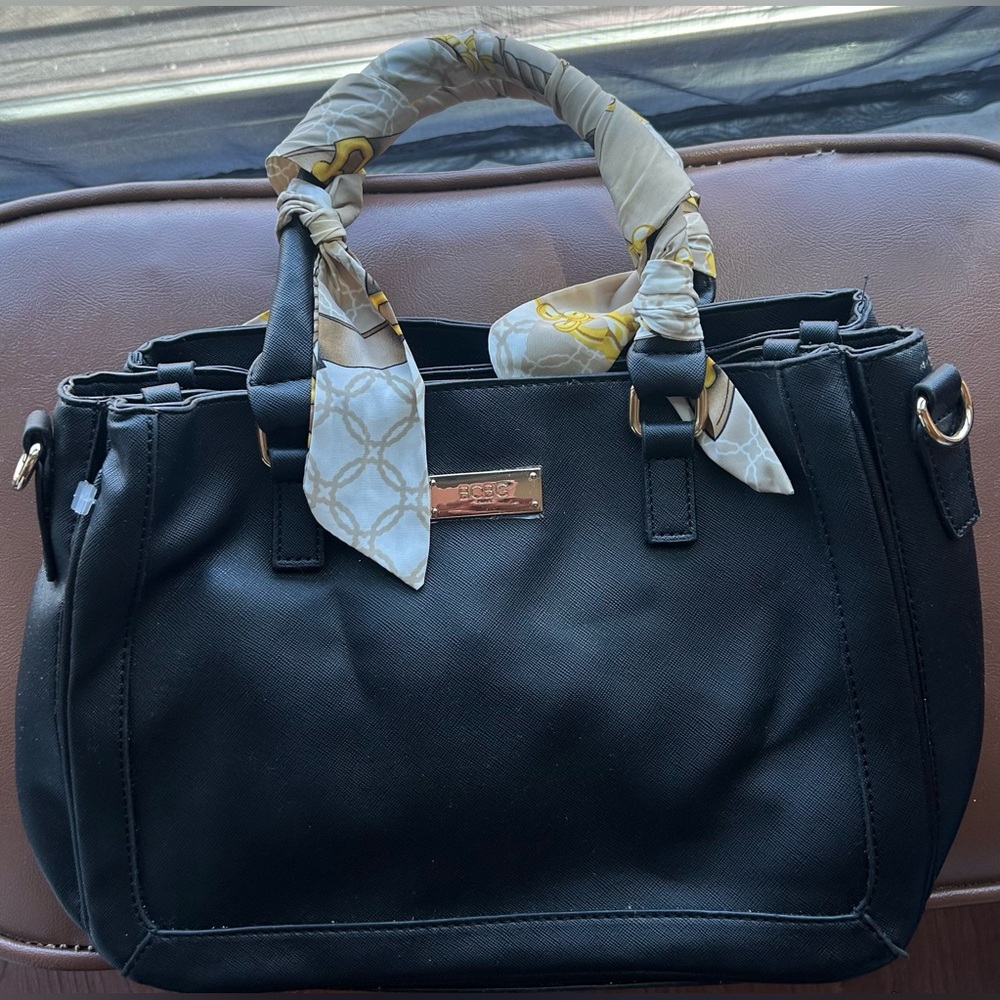 BCBG Paris Satchel with Scarf Accent